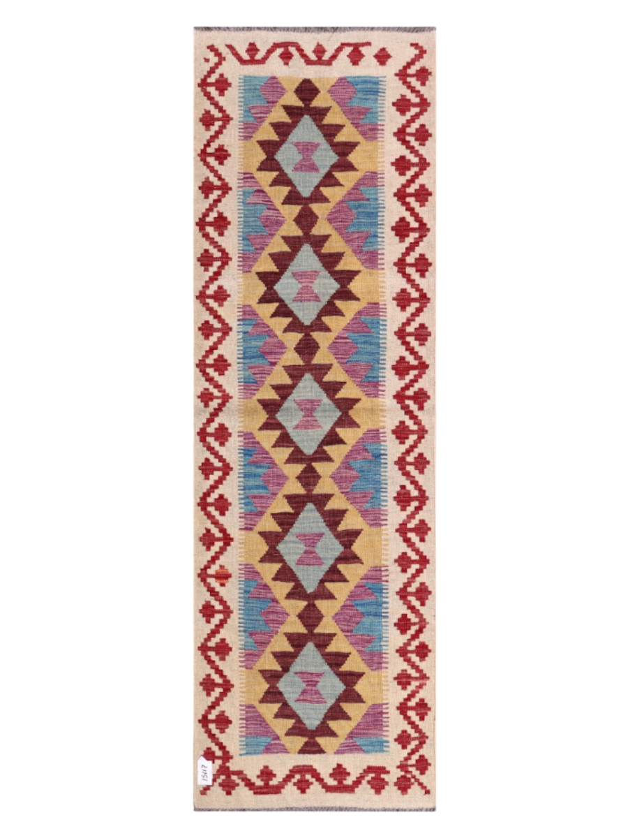 Maimana Kilim - 197 x 63 cm