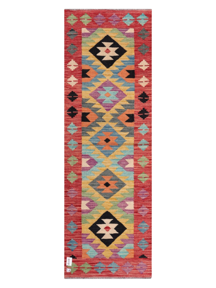 Maimana Kilim - 201 x 67 cm