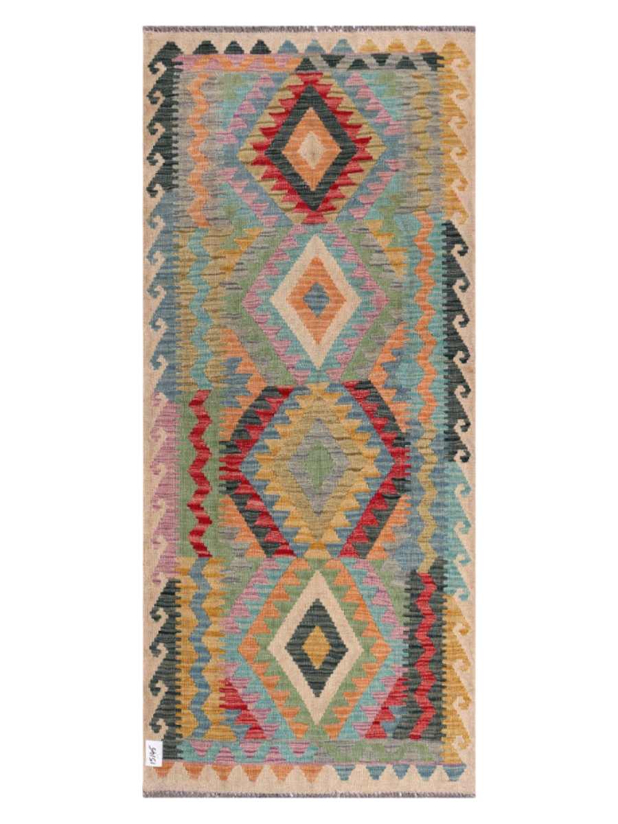 Maimana Kilim - 199 x 88 cm