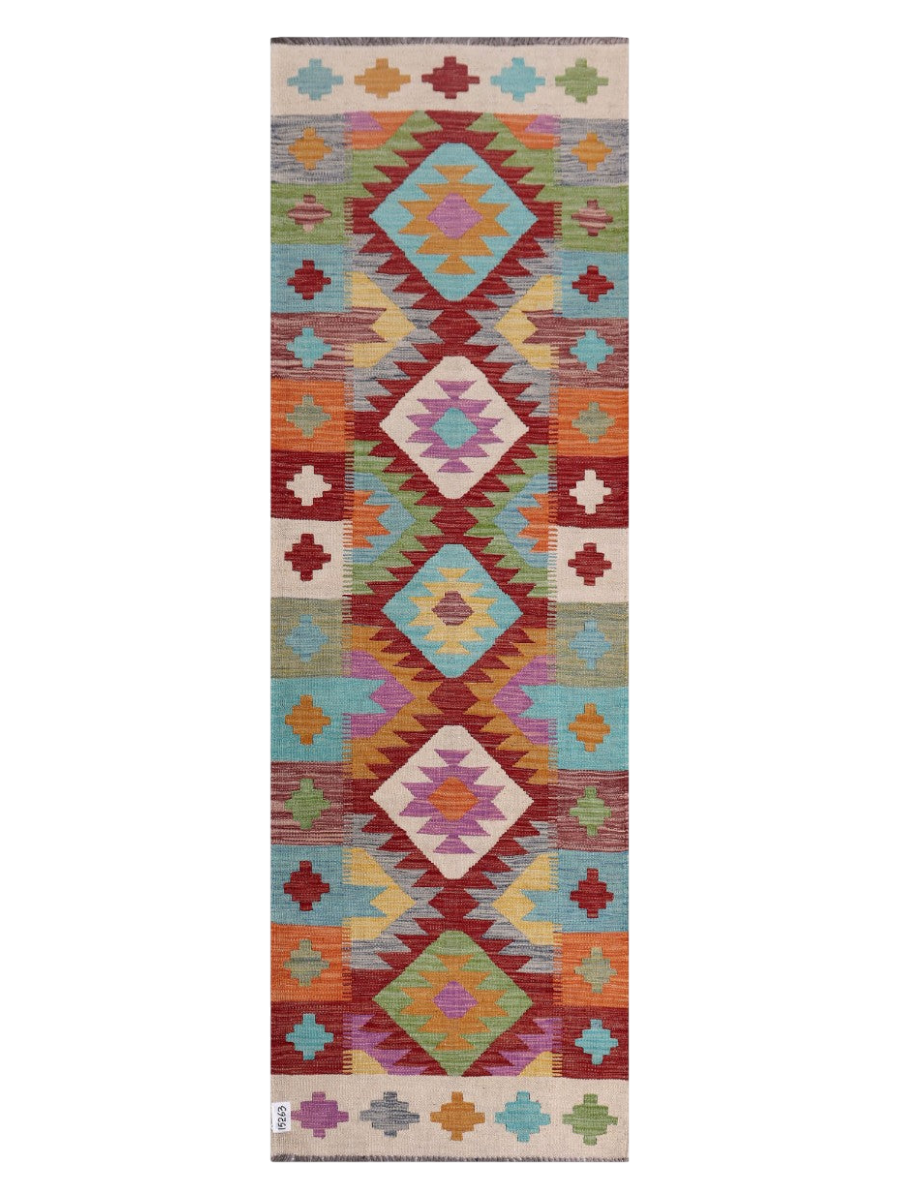Maimana Kilim Runner - 248 x 79 cm