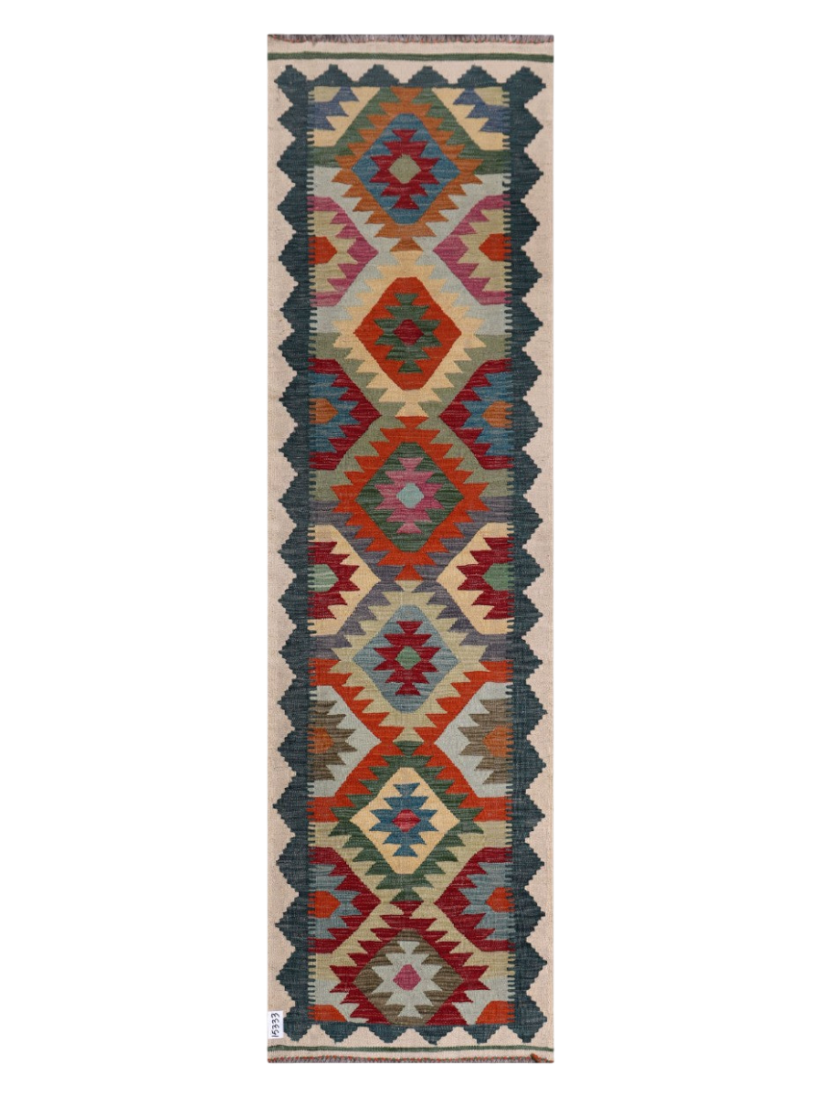 Maimana Kilim Runner - 253 x 72 cm