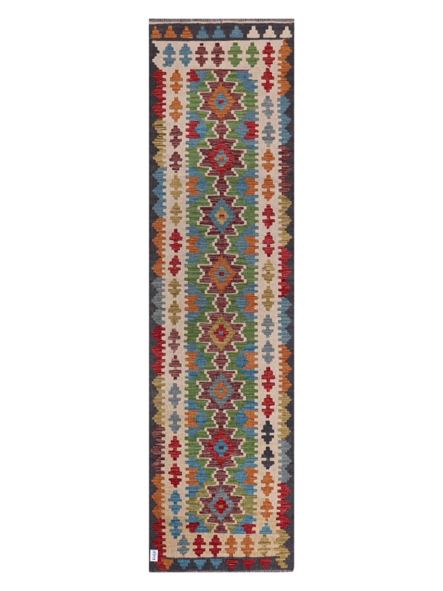 Maimana Kilim Runner - 299 x 80 cm