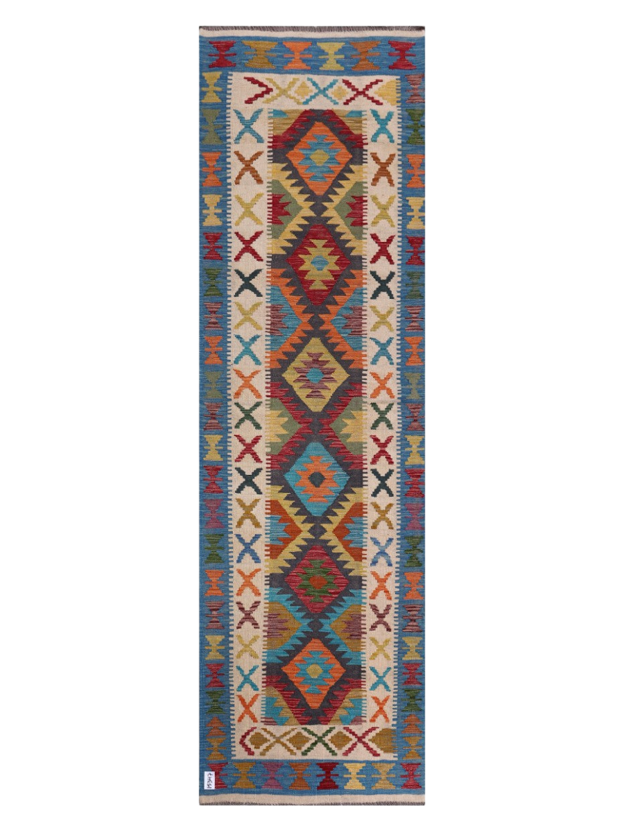 Maimana Kilim Runner - 291 x 86 cm