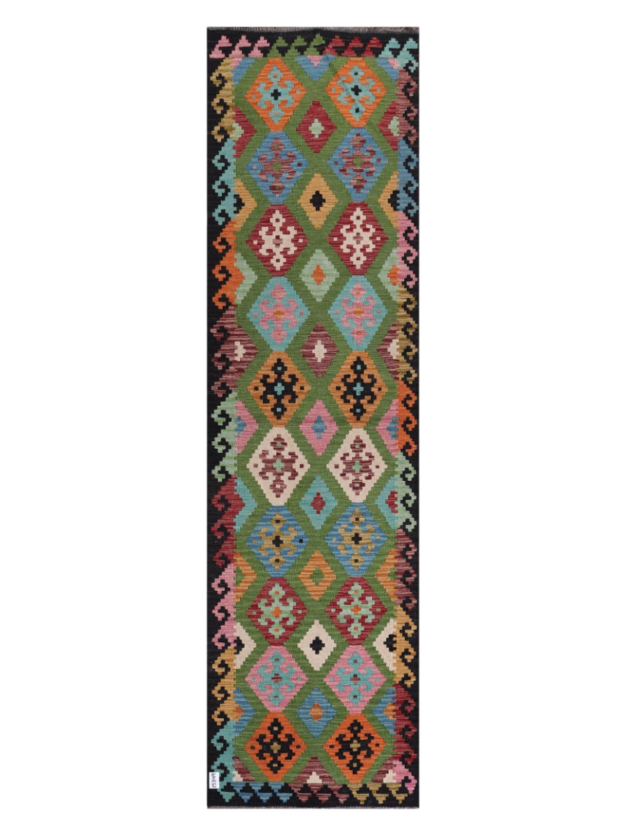 Maimana Kilim Runner - 303 x 84 cm
