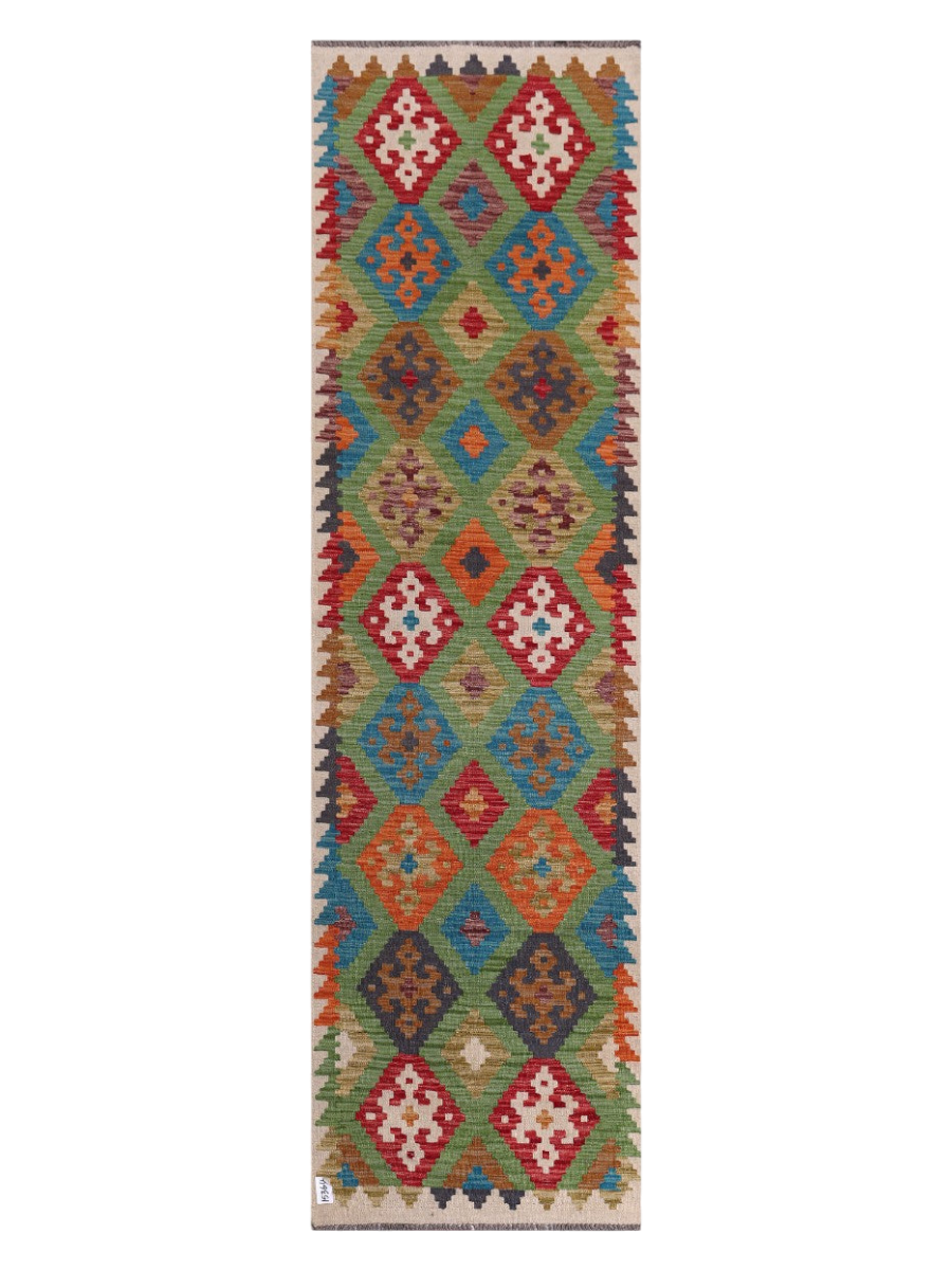 Maimana Kilim Runner - 294 x 83 cm
