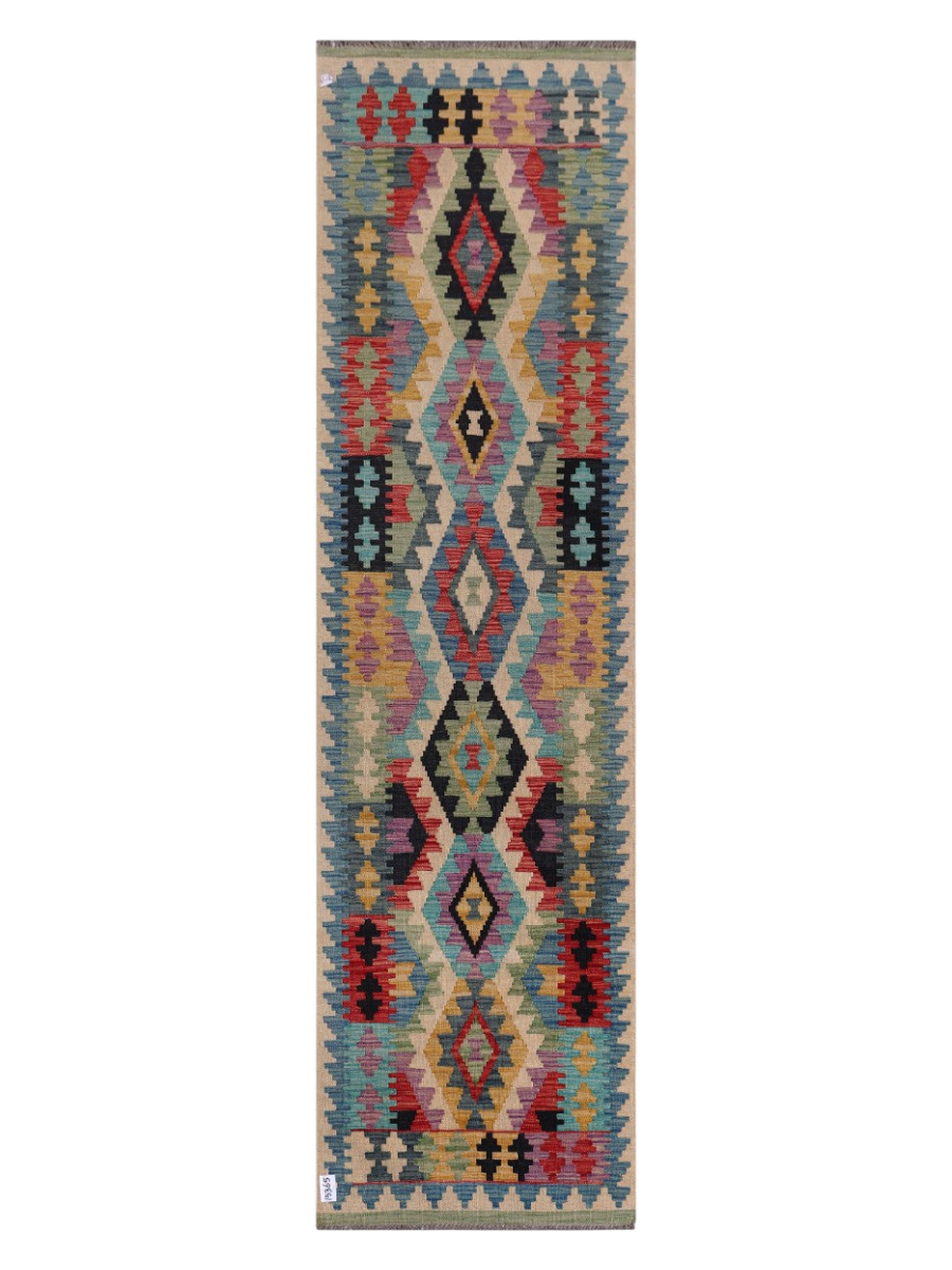 Maimana Kilim Runner - 285 x 78 cm