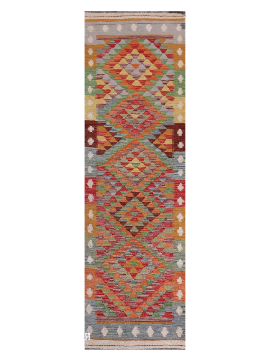 Maimana Kilim Runner - 292 x 89 cm