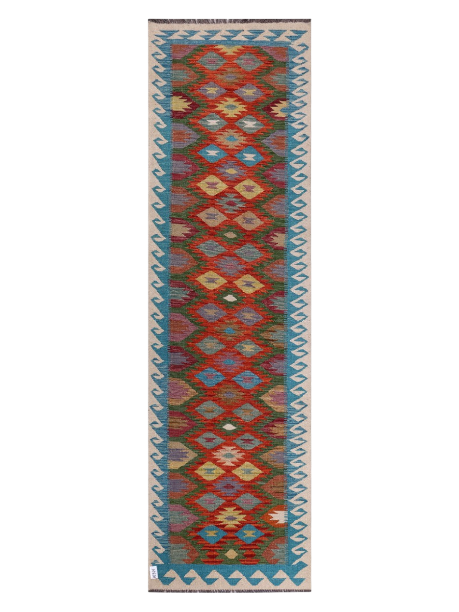 Maimana Kilim Runner - 297 x 86 cm