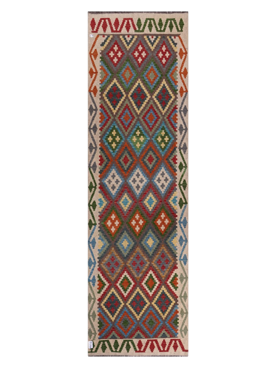 Maimana Kilim Runner - 297 x 88 cm