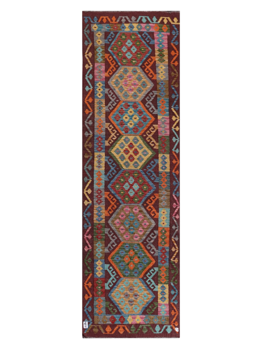 Maimana Kilim Runner - 290 x 88 cm