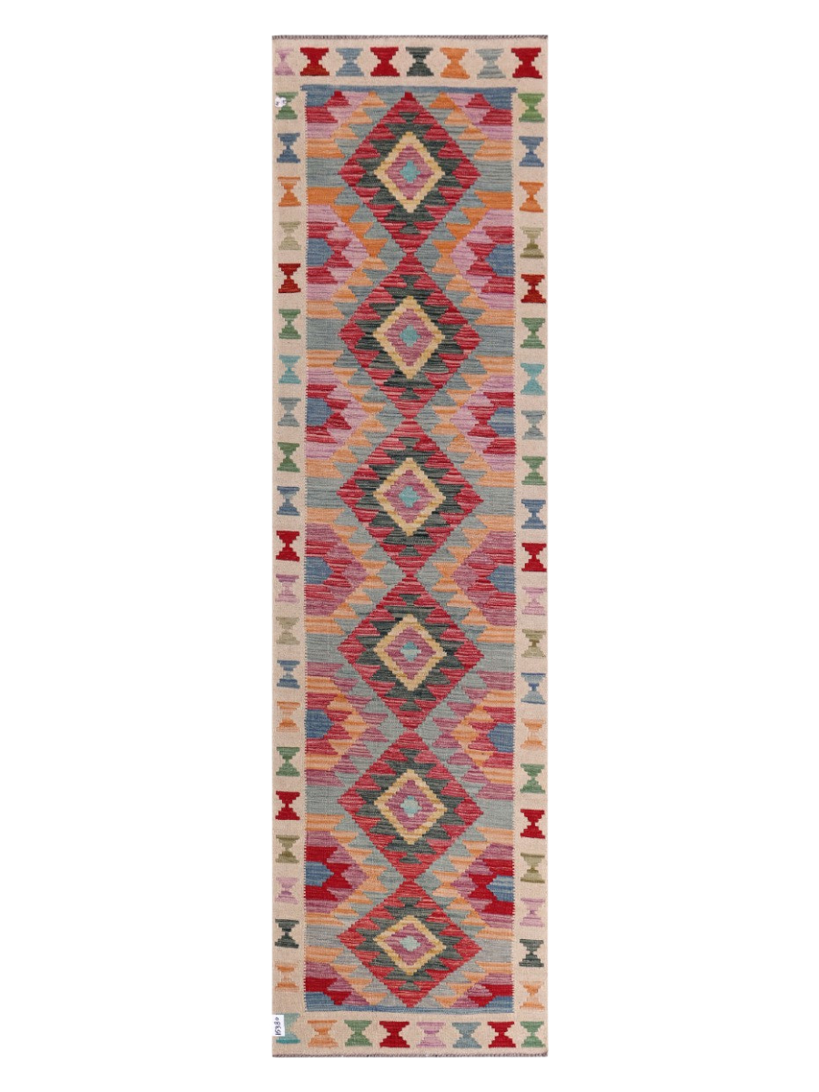 Maimana Kilim Runner - 298 x 82 cm