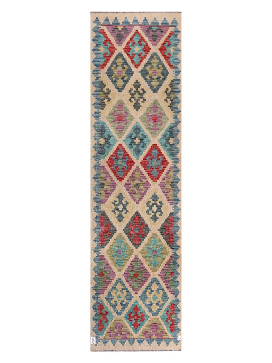 Maimana Kilim Runner - 293 x 80 cm