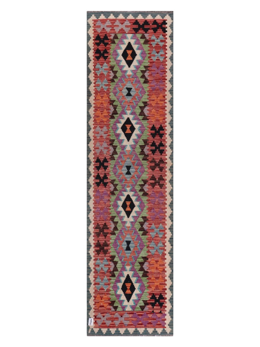 Maimana Kilim Runner - 299 x 81 cm