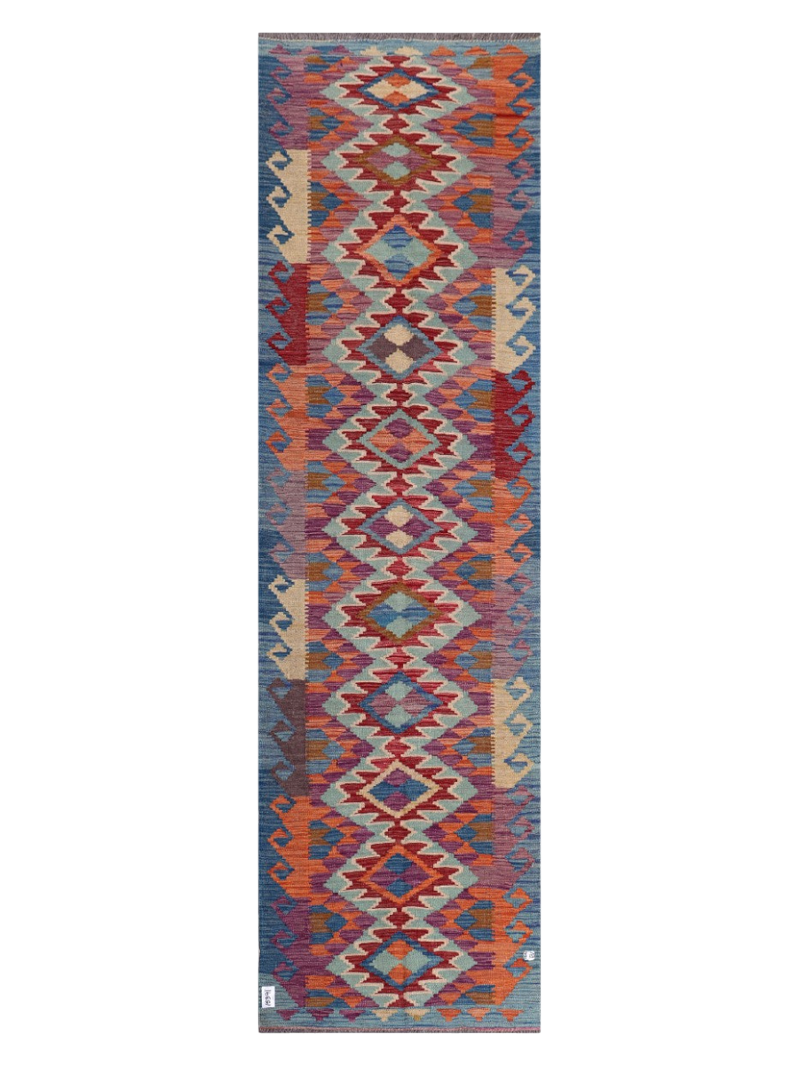 Maimana Kilim Runner - 299 x 86 cm