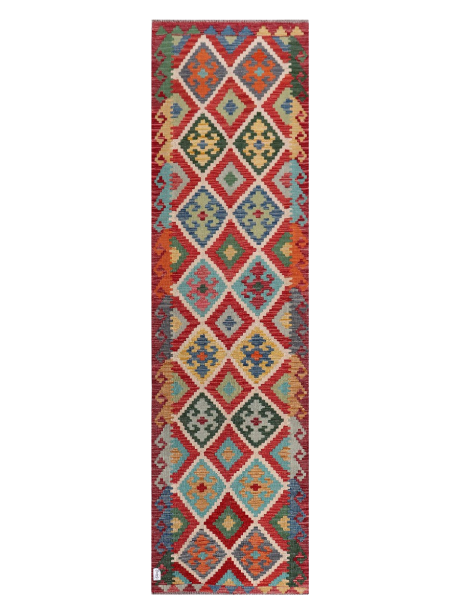 Maimana Kilim Runner - 301 x 84 cm