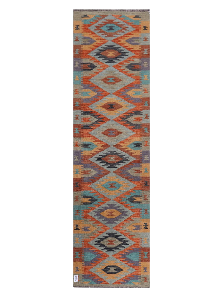 Maimana Afghanistan Kilim Runner - 290 x 81 cm