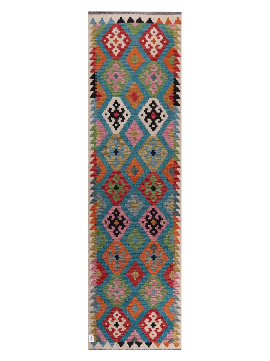 Maimana Kilim Runner - 298 x 84 cm