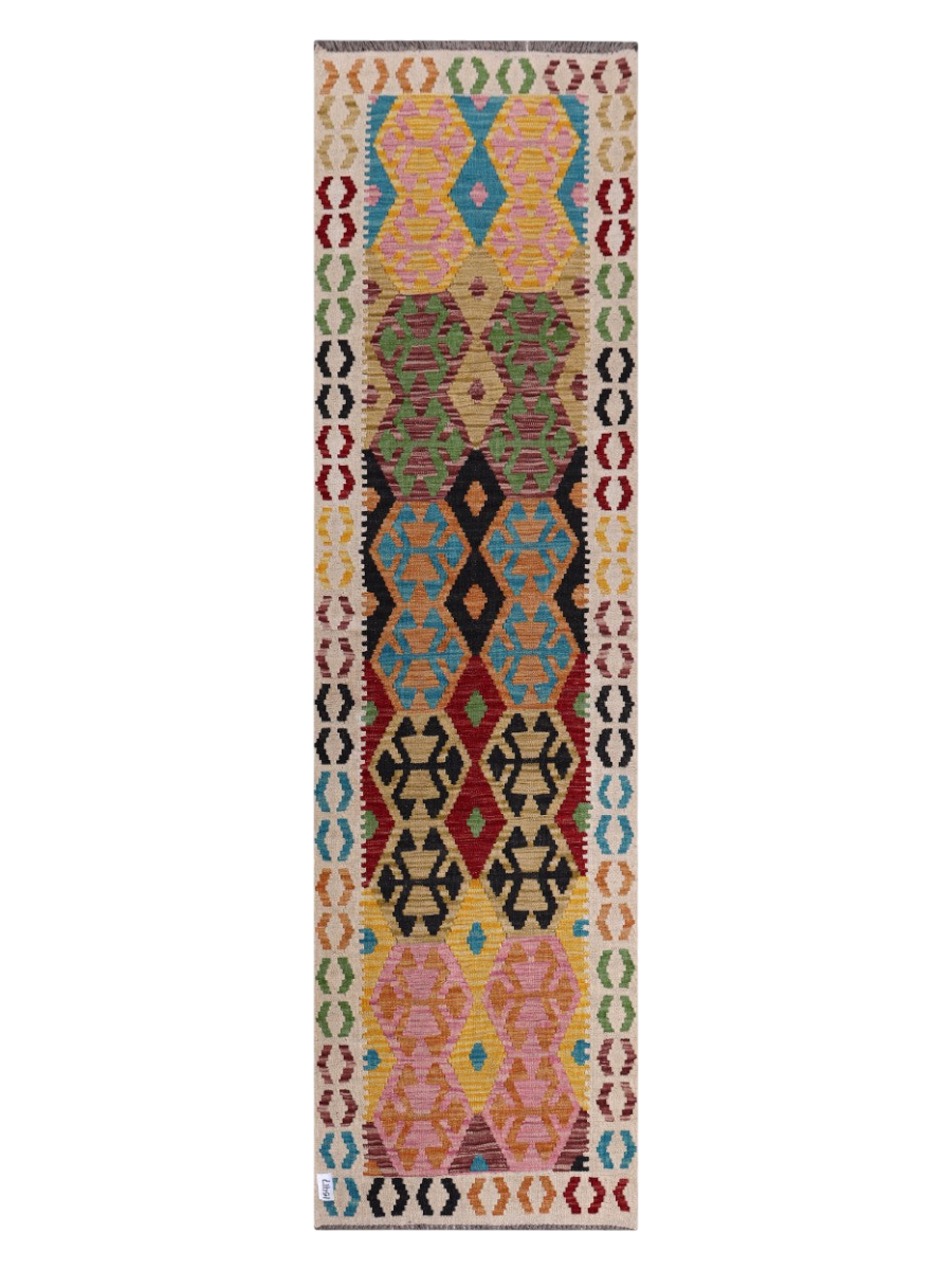 Maimana Kilim Runner - 292 x 81 cm