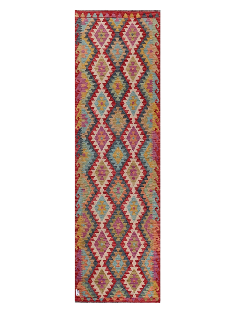 Maimana Kilim Runner - 299 x 89 cm