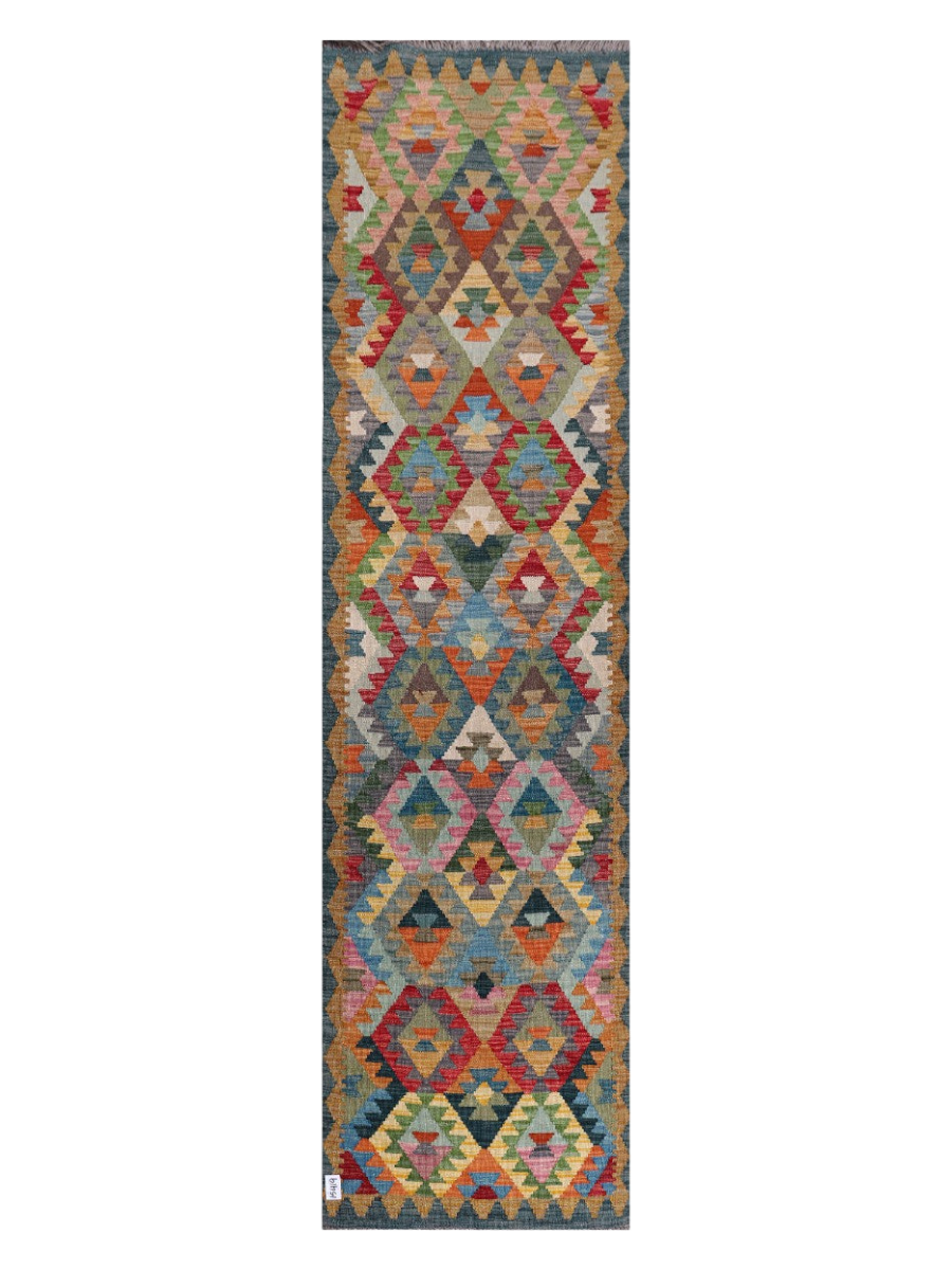 Maimana Kilim Runner - 291 x 77 cm