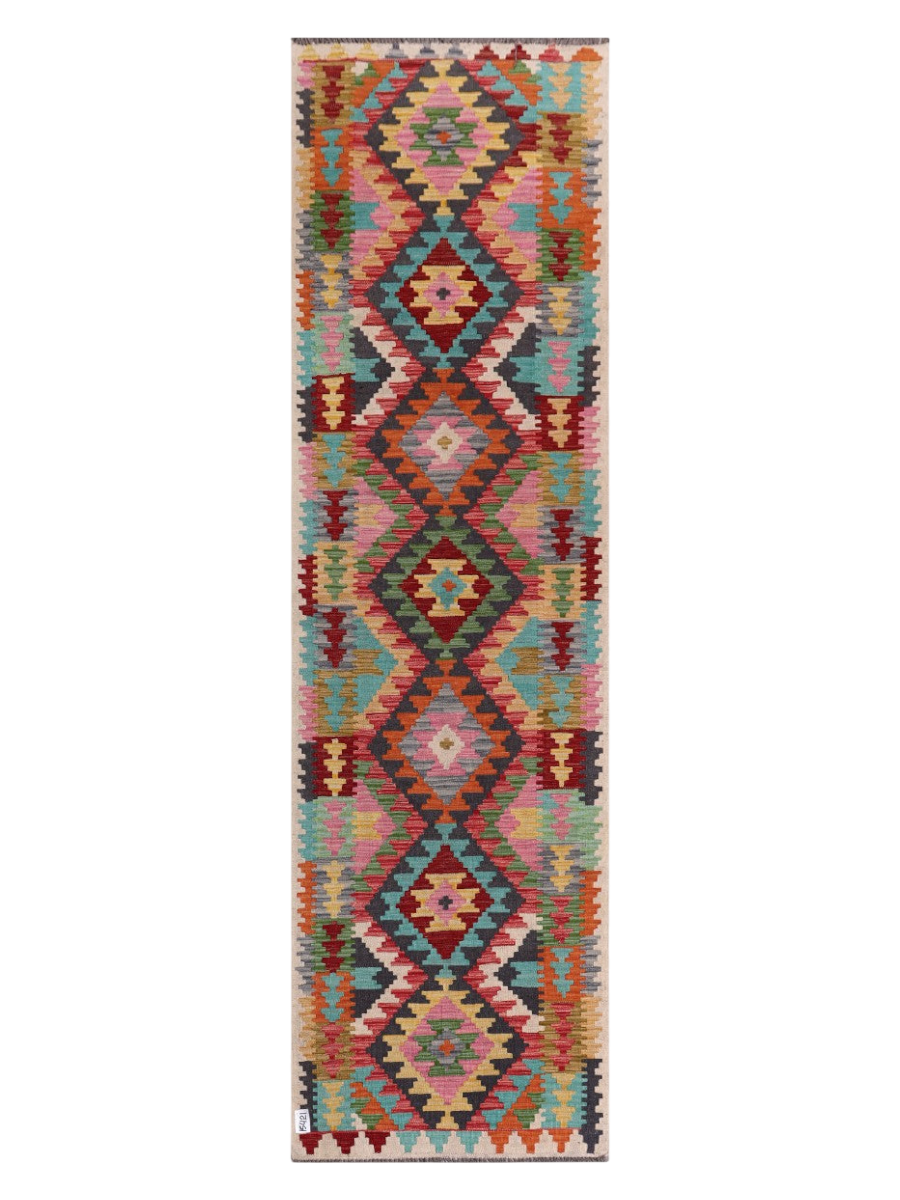 Maimana Kilim Runner - 298 x 86 cm
