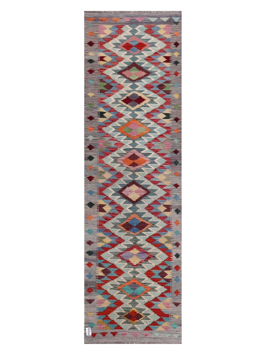 Maimana Kilim Runner - 295 x 88 cm