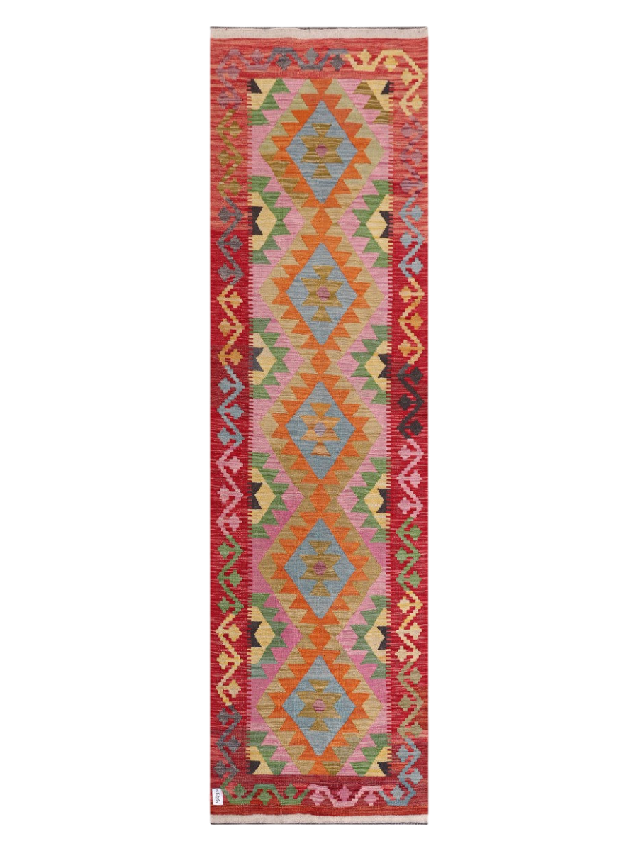 Maimana Afghanistan Kilim Runner - 291 x 81 cm