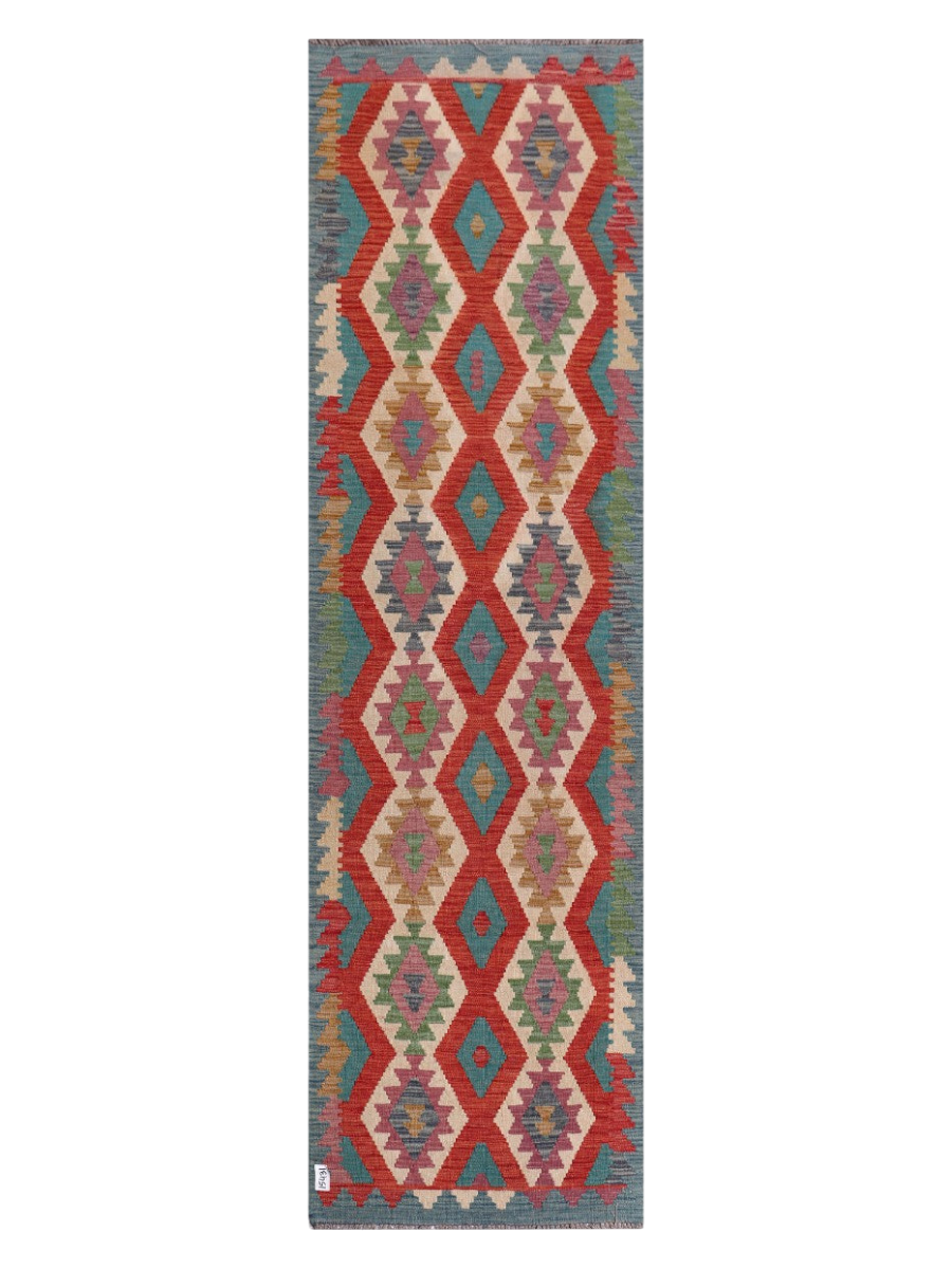 Maimana Kilim Runner - 296 x 85 cm