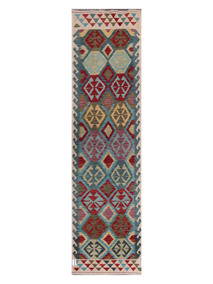 Maimana Kilim Runner - 292 x 78 cm