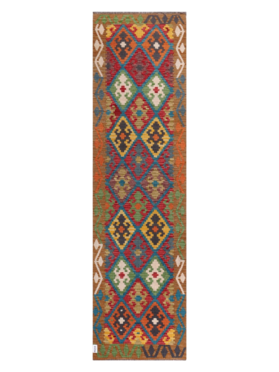 Maimana Kilim Runner - 308 x 84 cm
