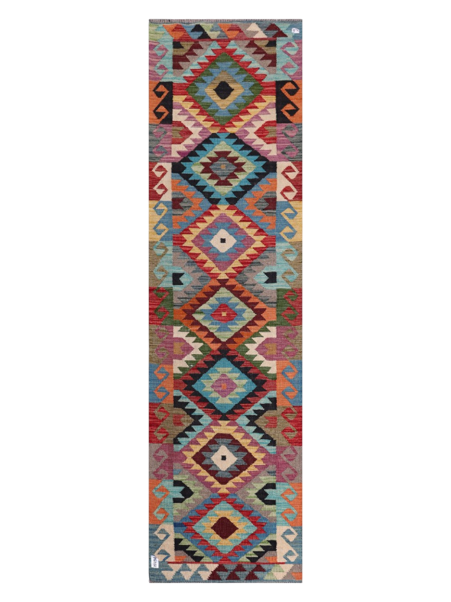 Maimana Kilim Runner - 295 x 82 cm