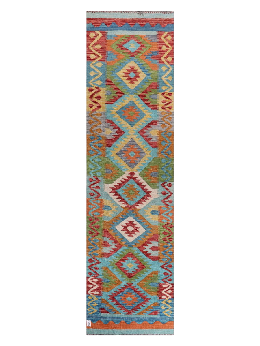 Maimana Afghanistan Kilim Runner - 293 x 80 cm
