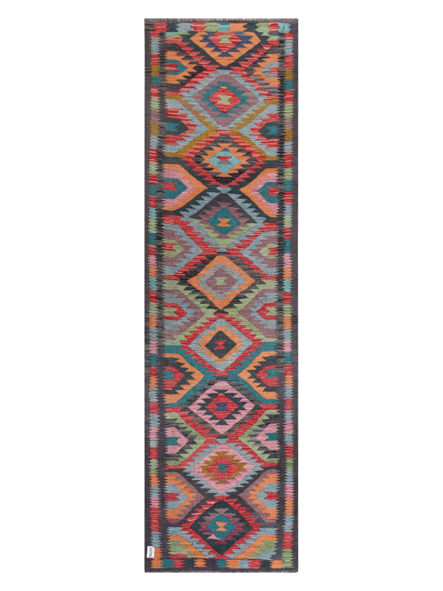 Maimana Kilim Runner - 297 x 84 cm