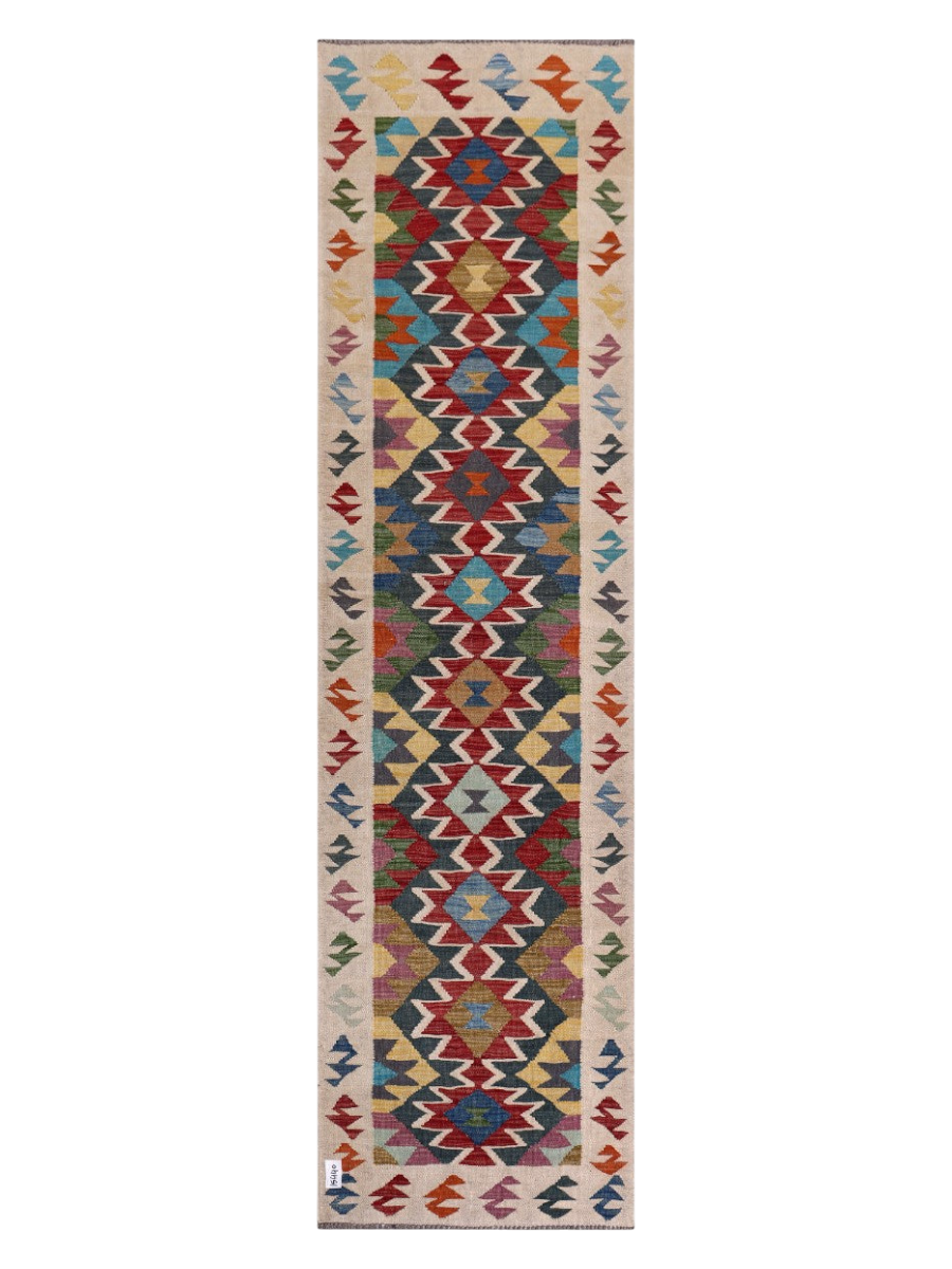 Maimana Kilim Runner - 298 x 81 cm