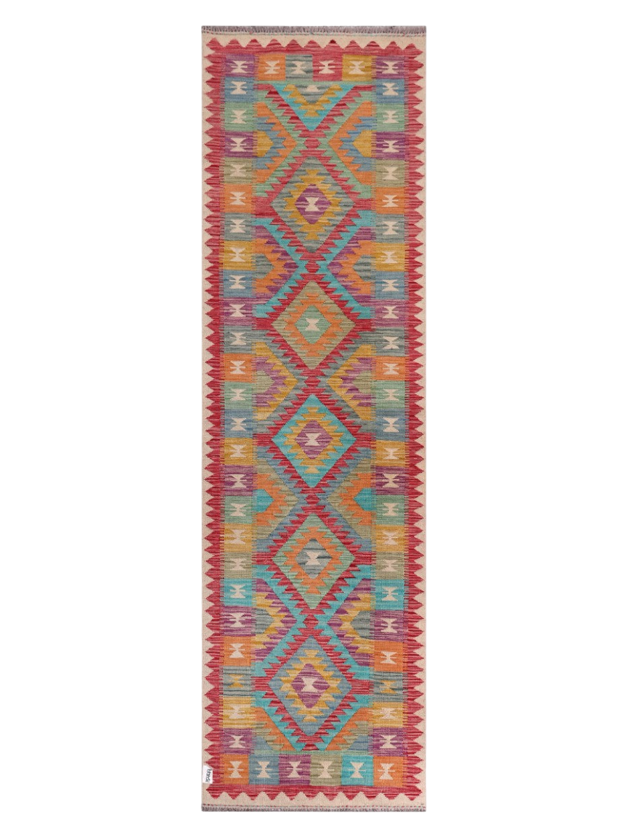 Maimana Kilim Runner - 299 x 87 cm