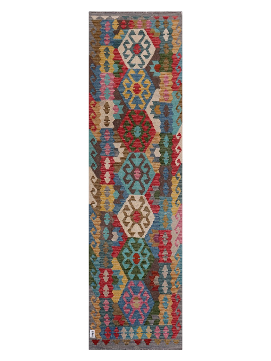 Maimana Kilim Runner - 298 x 84 cm