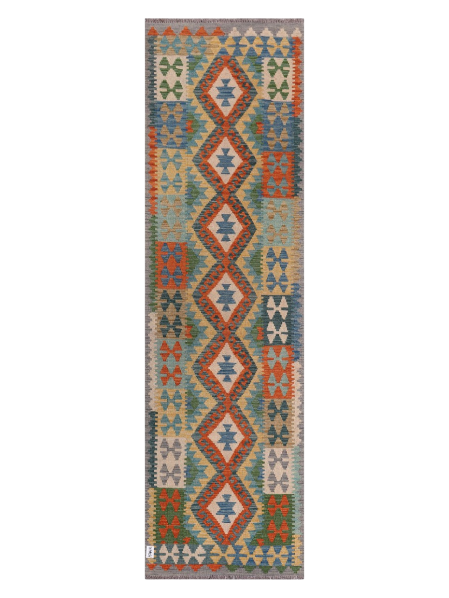 Maimana Kilim Runner - 301 x 87 cm