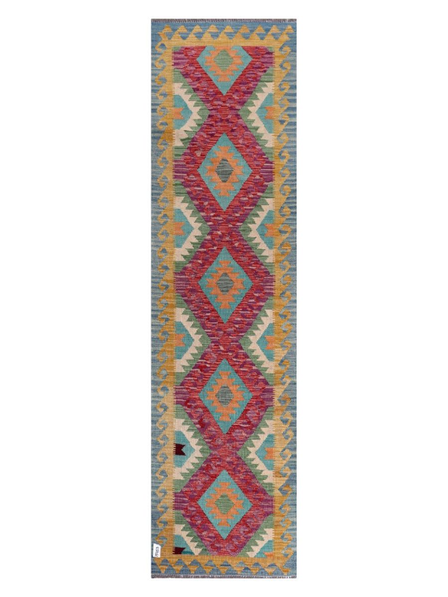 Maimana Kilim Runner - 299 x 79 cm