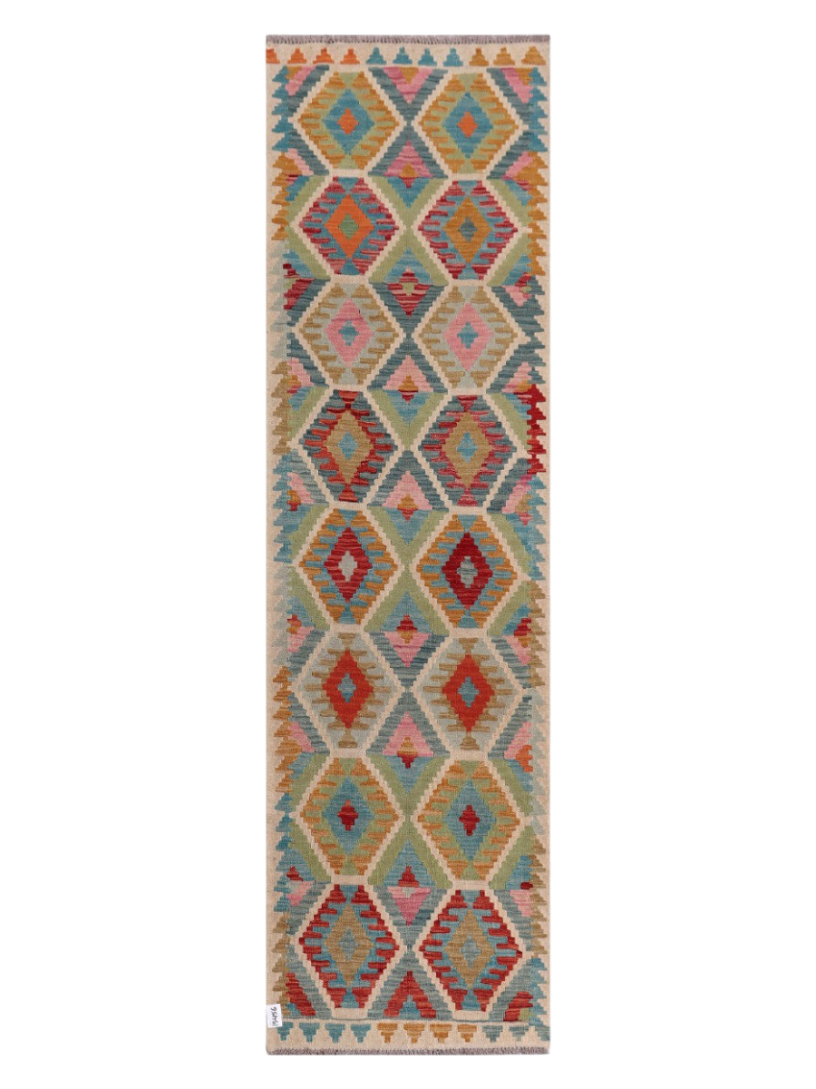 Maimana Kilim Runner - 289 x 82 cm
