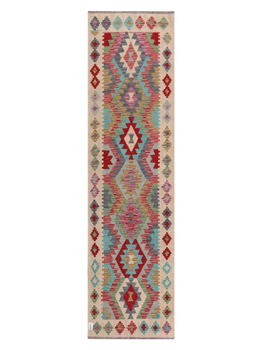 Maimana Kilim Runner - 289 x 78 cm