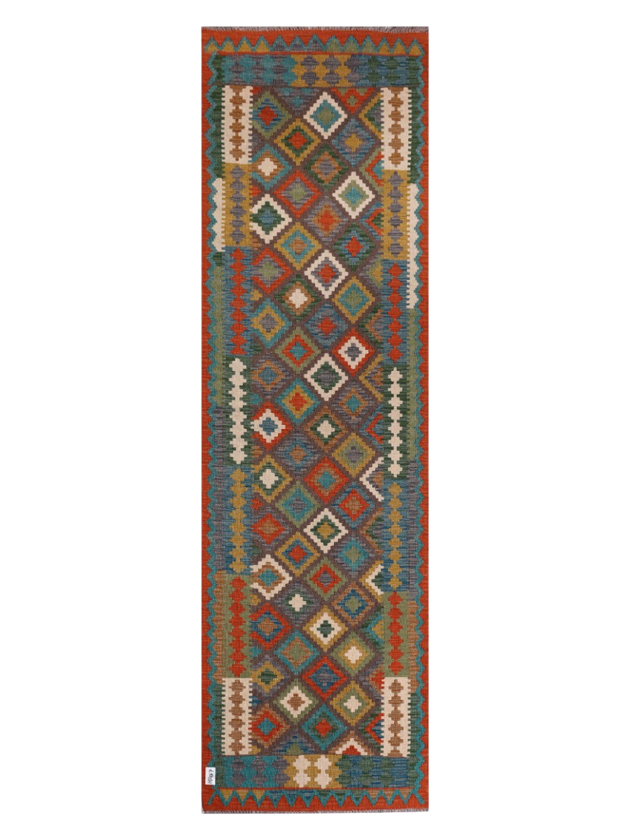 Maimana Kilim Runner - 296 x 87 cm