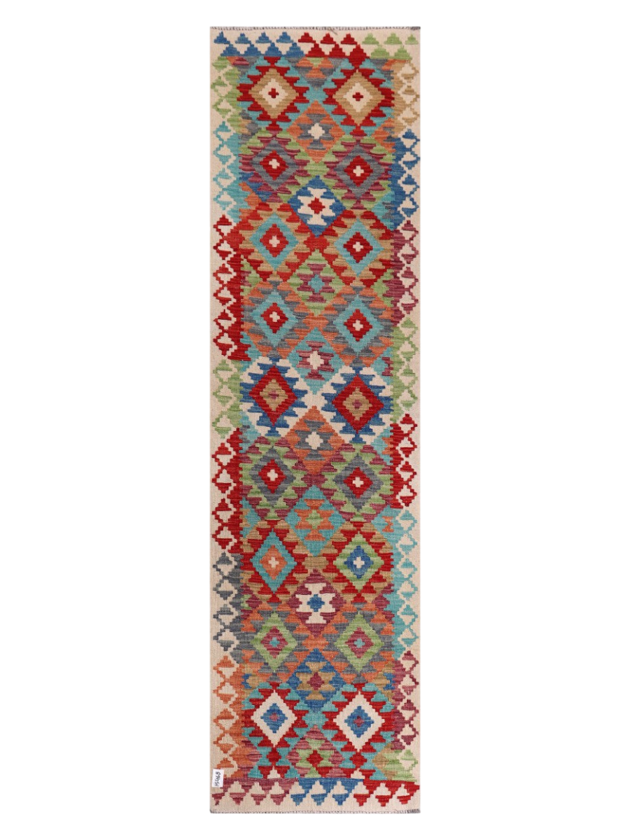 Maimana Kilim Runner - 290 x 79 cm