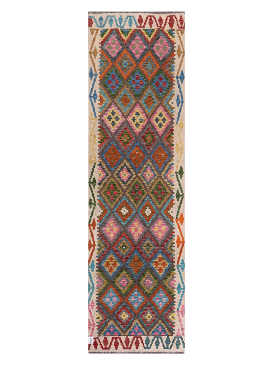 Maimana Kilim Runner - 298 x 86 cm