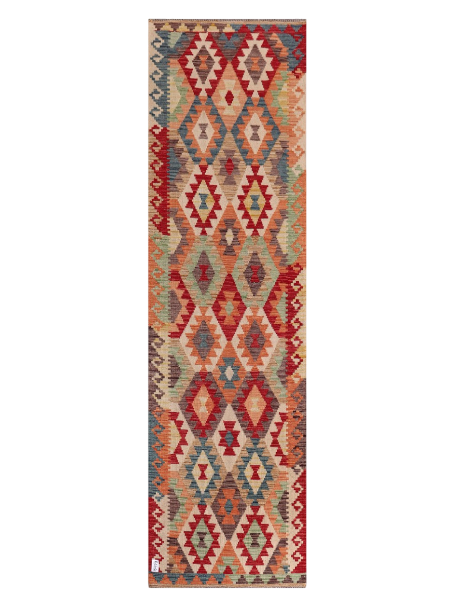 Maimana Kilim Runner - 298 x 84 cm