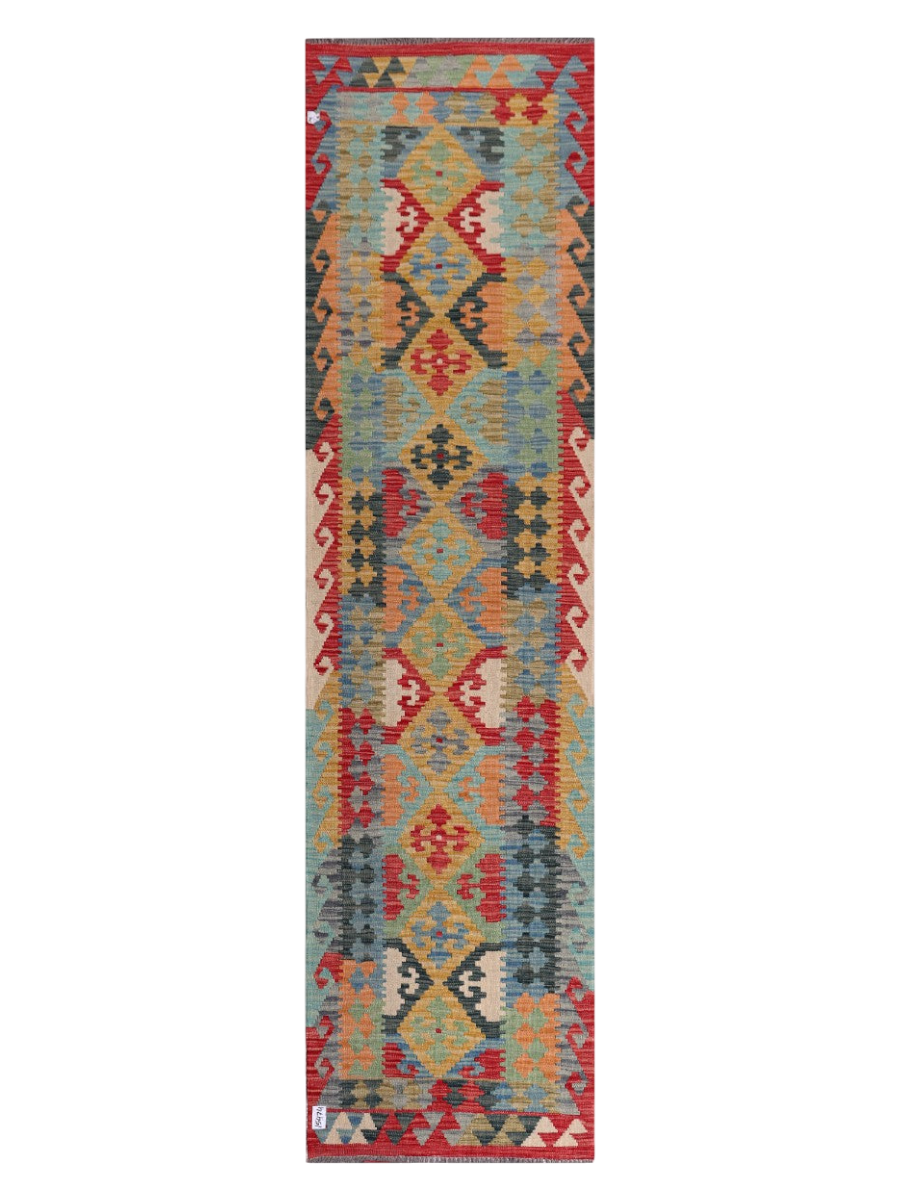 Maimana Kilim Runner - 301 x 79 cm