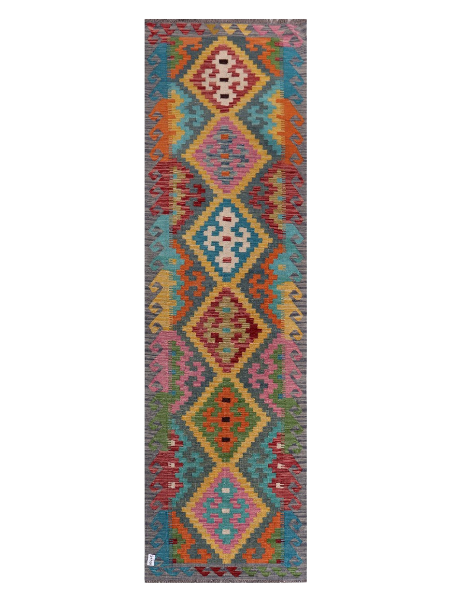 Maimana Kilim Runner - 297 x 87 cm