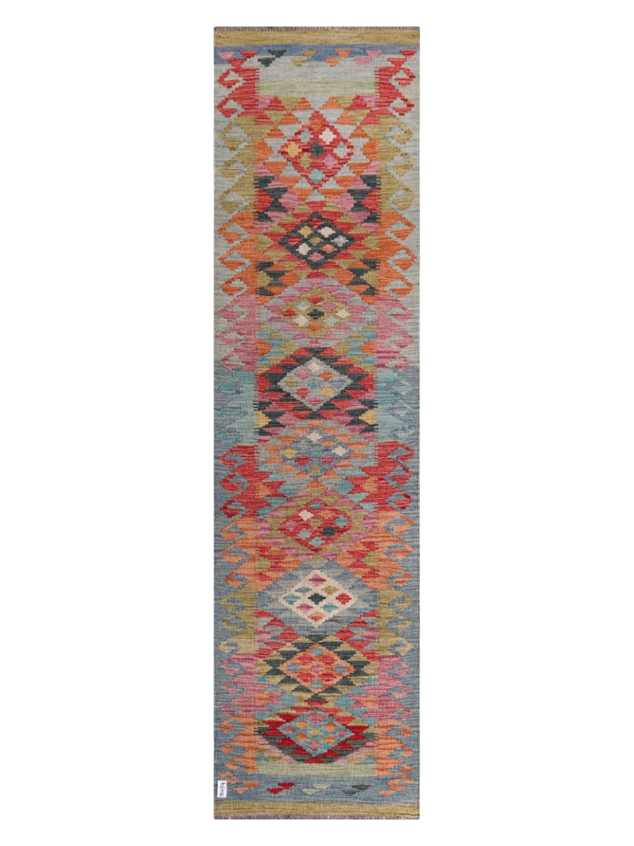 Maimana Kilim Runner - 299 x 79 cm