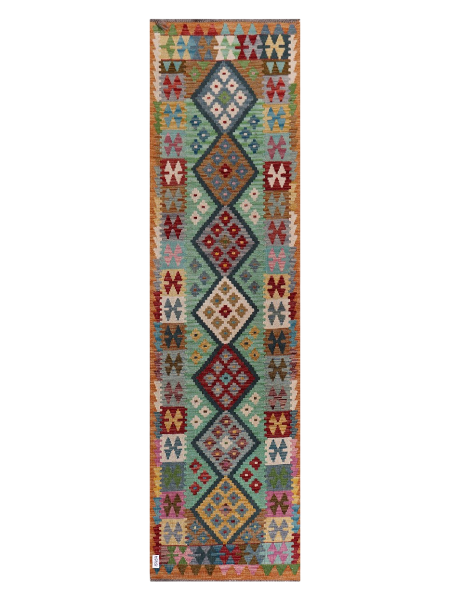 Maimana Kilim Runner - 301 x 82 cm
