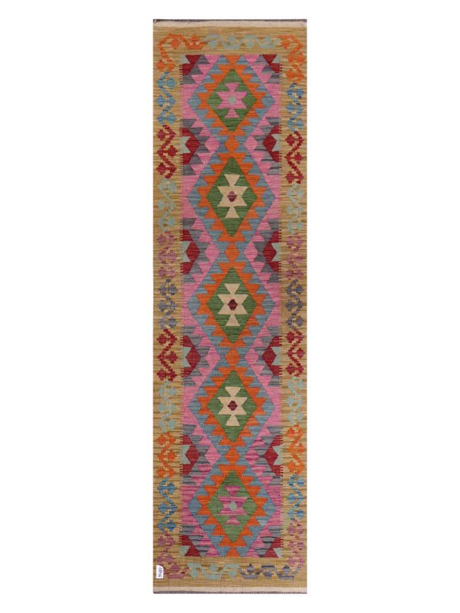 Maimana Kilim Runner - 297 x 81 cm