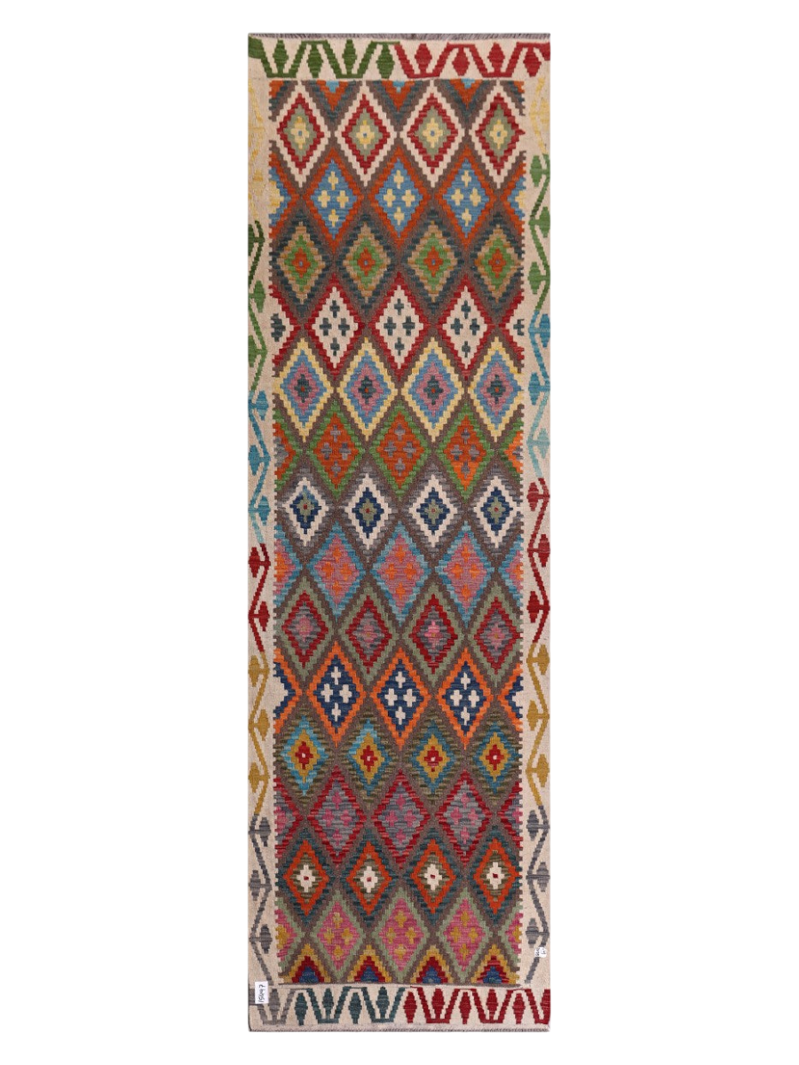 Maimana Kilim Runner - 302 x 93 cm